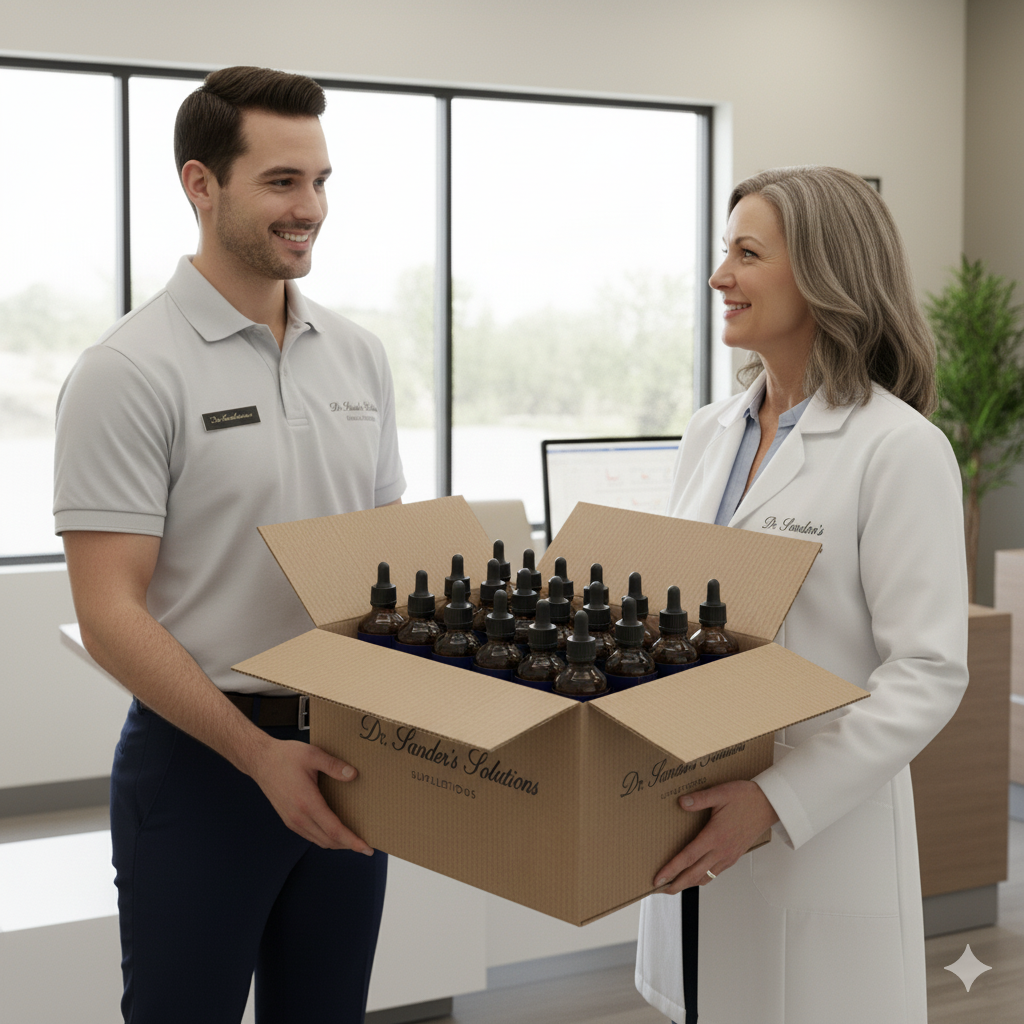 Doctor receiving shipment
